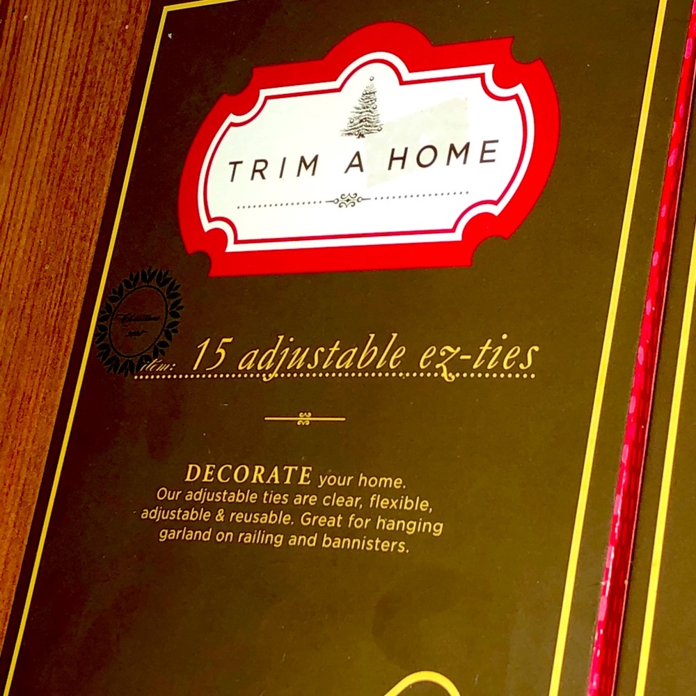 3/$15 NEW 1 Pack TRIM A HOME 15 Adjustable Ez-Ties